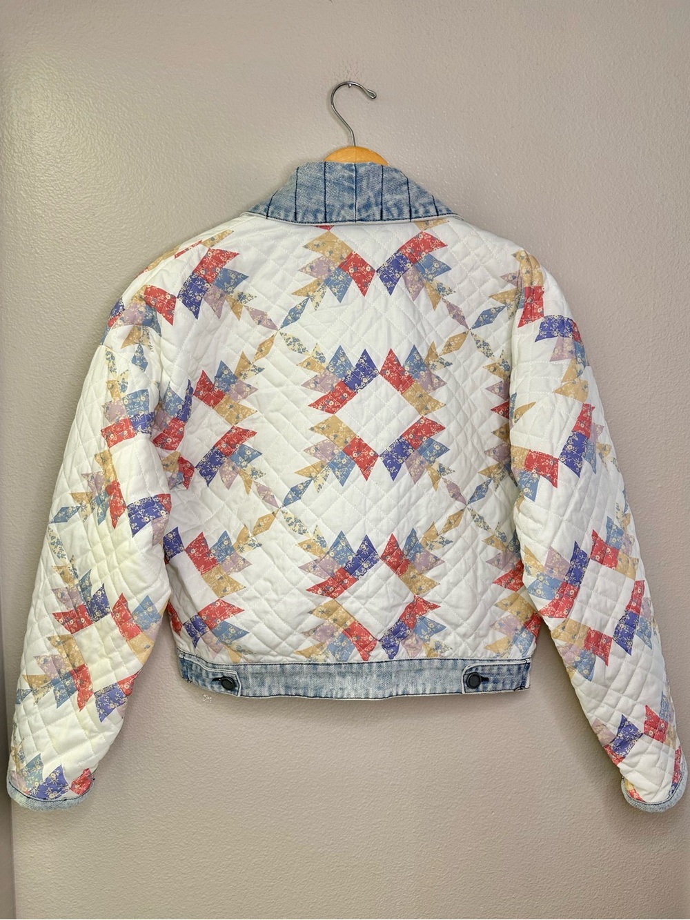 NEW BlankNYC Making Memories Quilted Patchwork Jacket Cotton Blank NYC - Picture 7 of 10